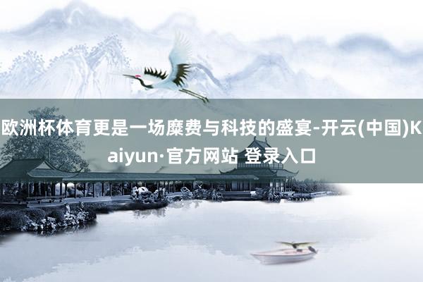 欧洲杯体育更是一场糜费与科技的盛宴-开云(中国)Kaiyun·官方网站 登录入口