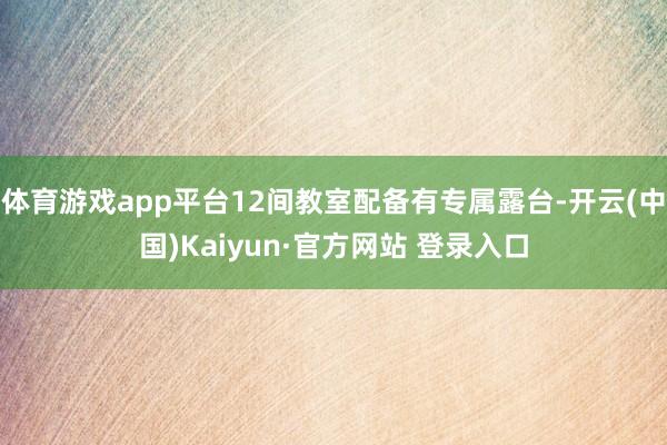 体育游戏app平台12间教室配备有专属露台-开云(中国)Kaiyun·官方网站 登录入口