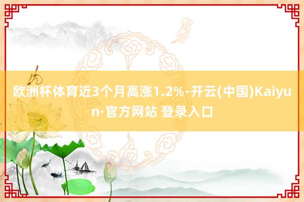 欧洲杯体育近3个月高涨1.2%-开云(中国)Kaiyun·官方网站 登录入口