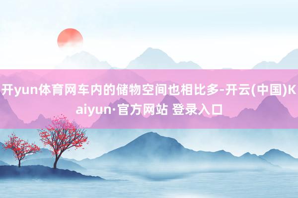 开yun体育网车内的储物空间也相比多-开云(中国)Kaiyun·官方网站 登录入口
