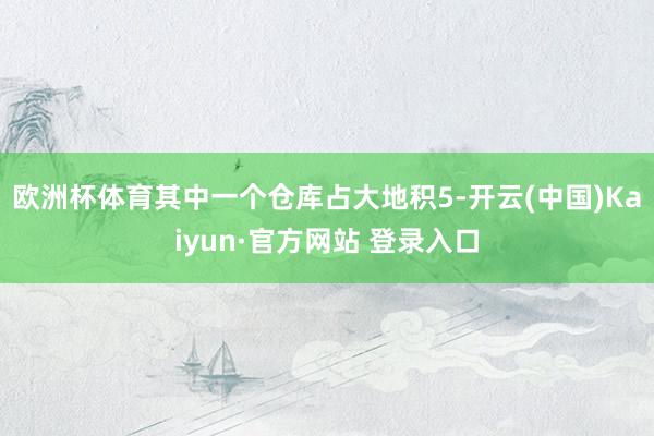 欧洲杯体育其中一个仓库占大地积5-开云(中国)Kaiyun·官方网站 登录入口