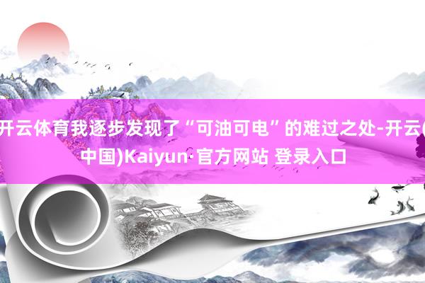 开云体育我逐步发现了“可油可电”的难过之处-开云(中国)Kaiyun·官方网站 登录入口