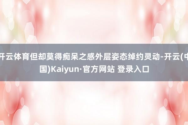 开云体育但却莫得痴呆之感外层姿态绰约灵动-开云(中国)Kaiyun·官方网站 登录入口