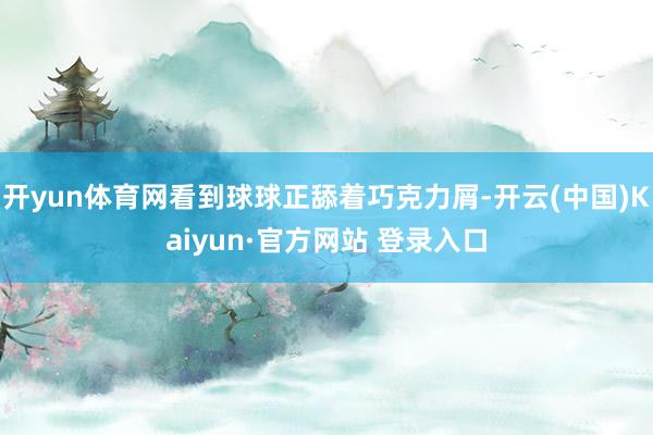 开yun体育网看到球球正舔着巧克力屑-开云(中国)Kaiyun·官方网站 登录入口