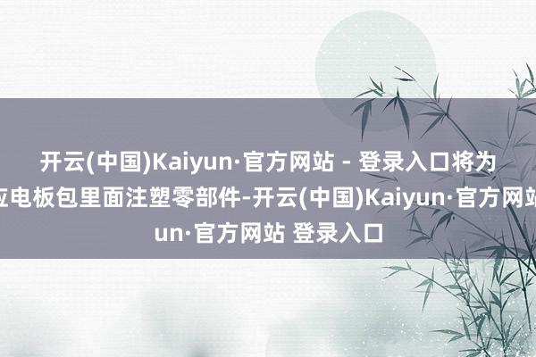 开云(中国)Kaiyun·官方网站 - 登录入口将为其配套供应电板包里面注塑零部件-开云(中国)Kaiyun·官方网站 登录入口