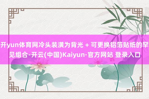 开yun体育网冷头装潢为背光 + 可更换铝箔贴纸的罕见组合-开云(中国)Kaiyun·官方网站 登录入口